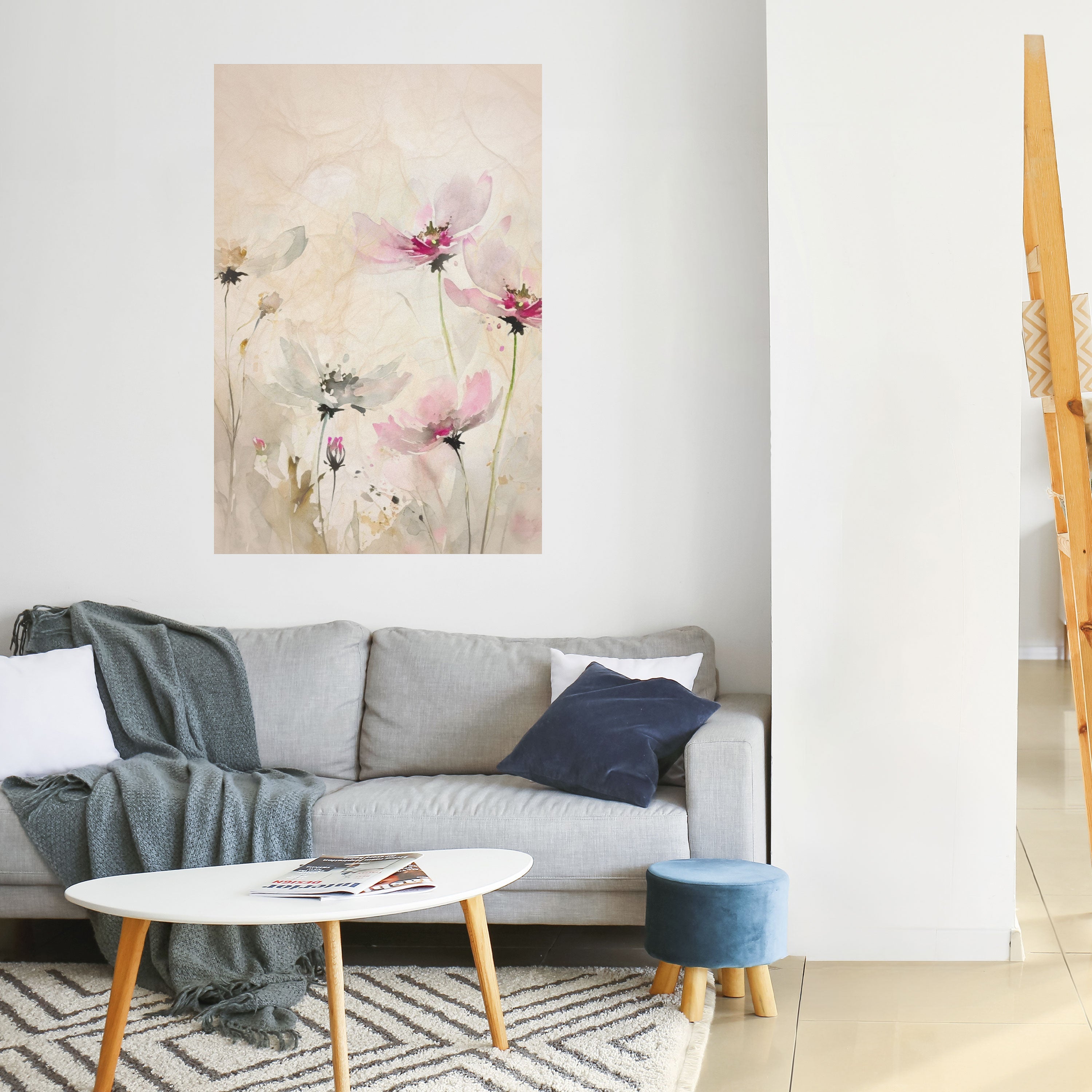 PAINTED LIGHTNESS Peel and Stick Vertical Poster