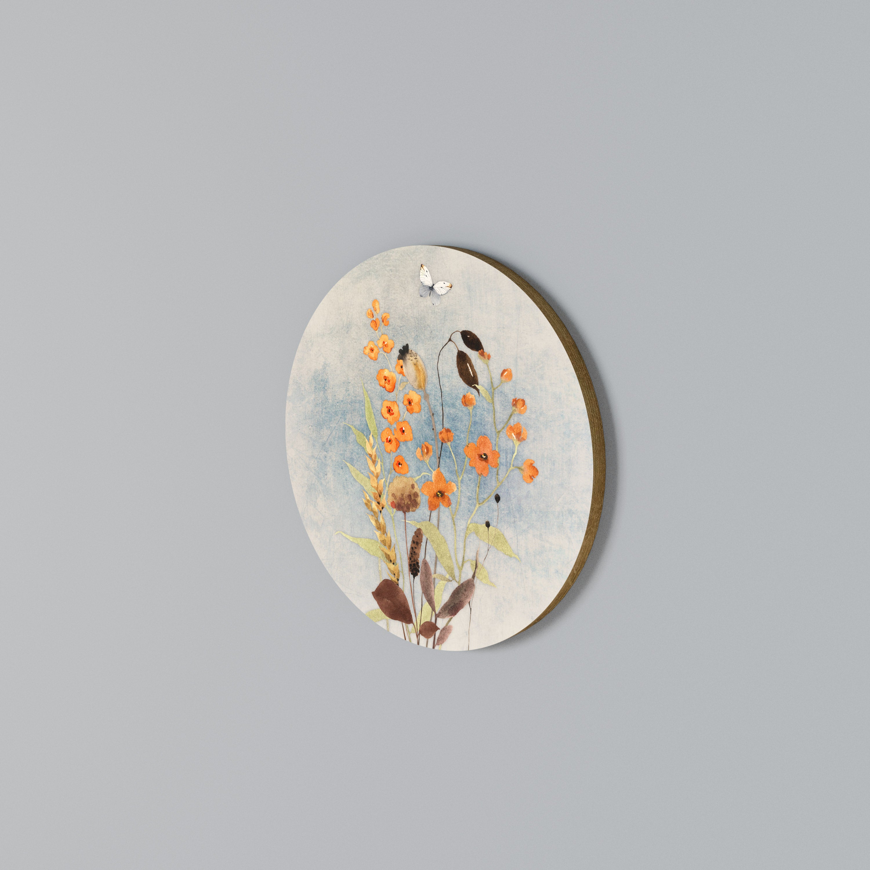 WHISPERS OF WILDFLOWERS Round Wall Art
