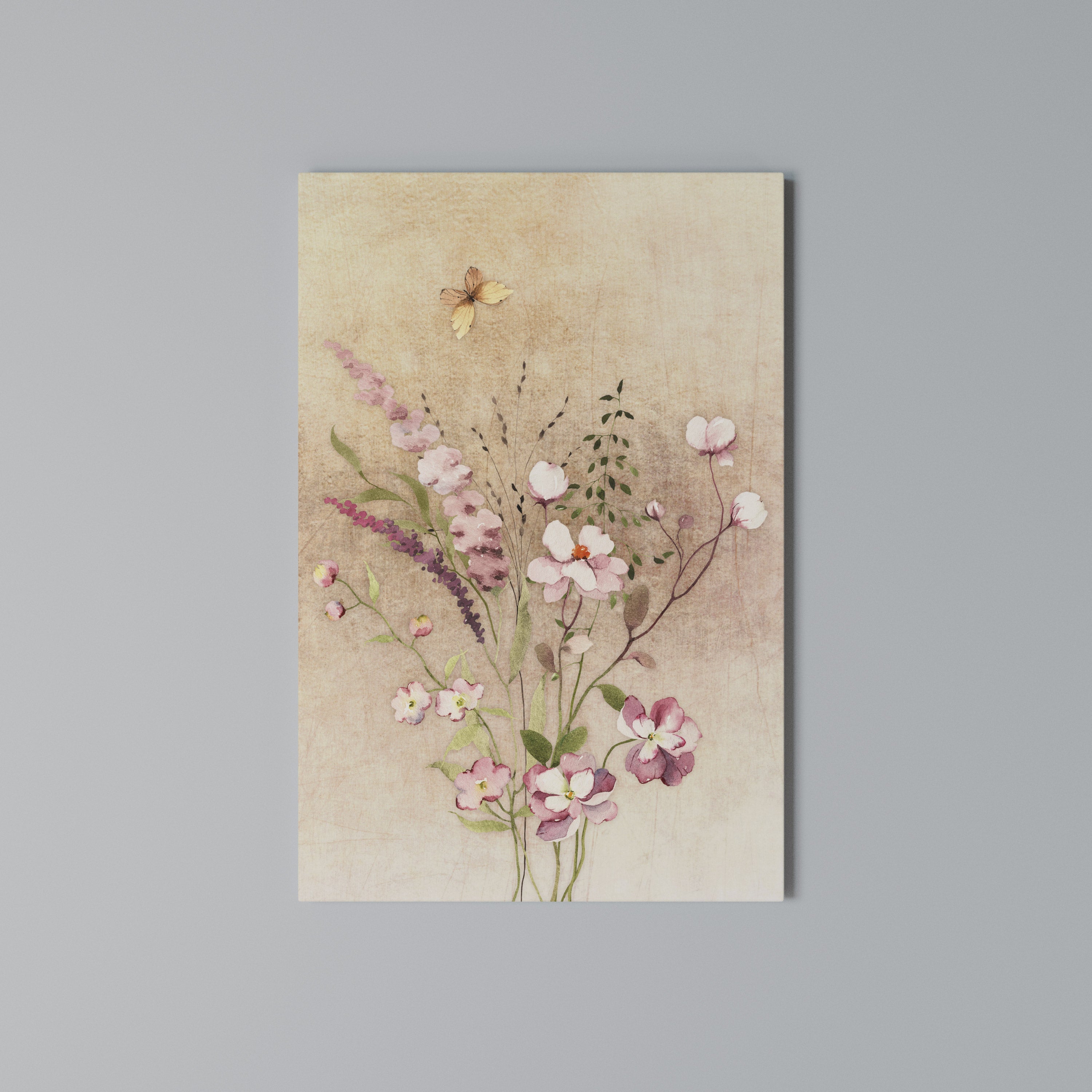 FLOWERED REVERIE Κατακόρυφος Πίνακας σε Καμβά