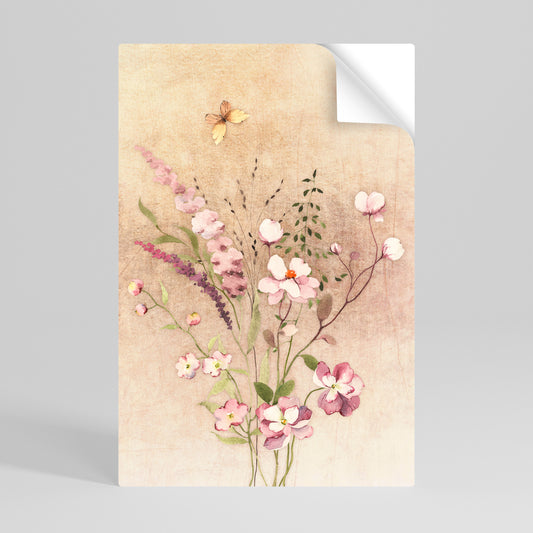 FLOWERED REVERIE Αυτοκόλλητη Αφίσα κάθετη