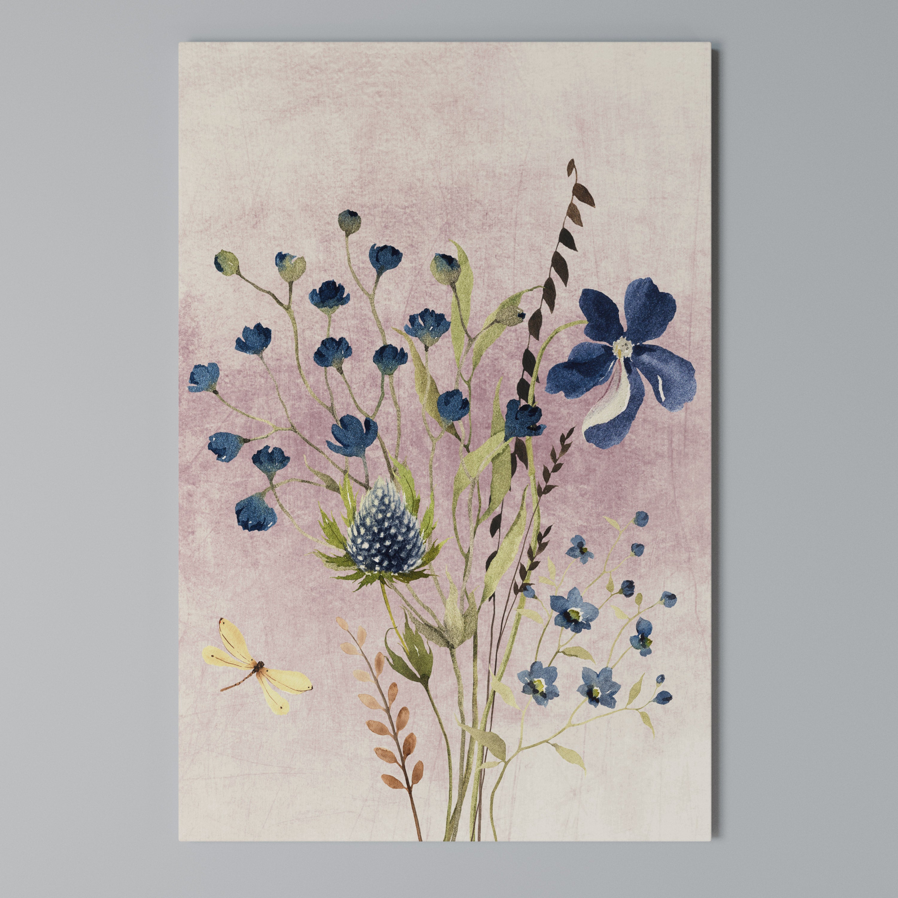 CORNFLOWER REVERIE Κατακόρυφος Πίνακας σε Καμβά
