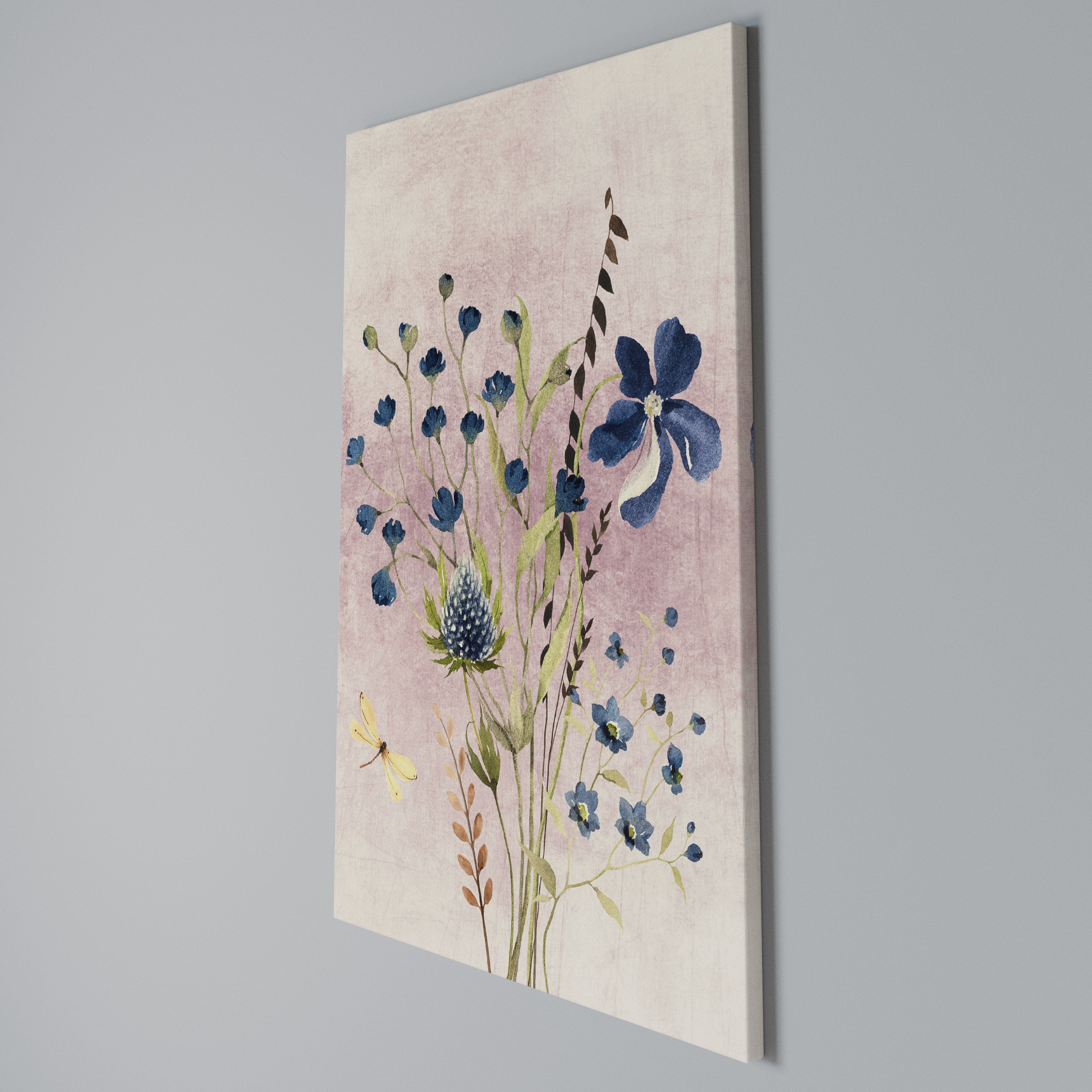 CORNFLOWER REVERIE Κατακόρυφος Πίνακας σε Καμβά