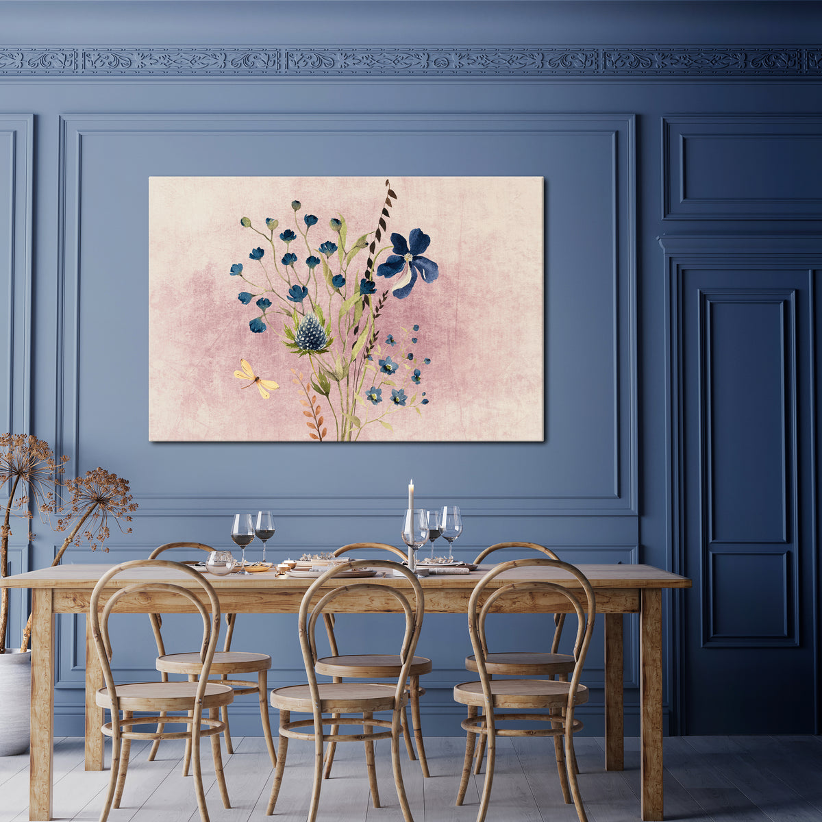 CORNFLOWER REVERIE Horizontal Canvas Print