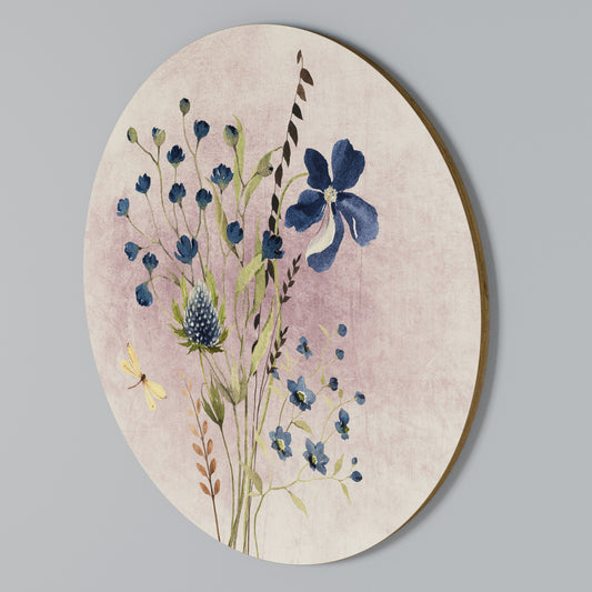 CORNFLOWER REVERIE Στρογγυλός πίνακας ζωγραφικής