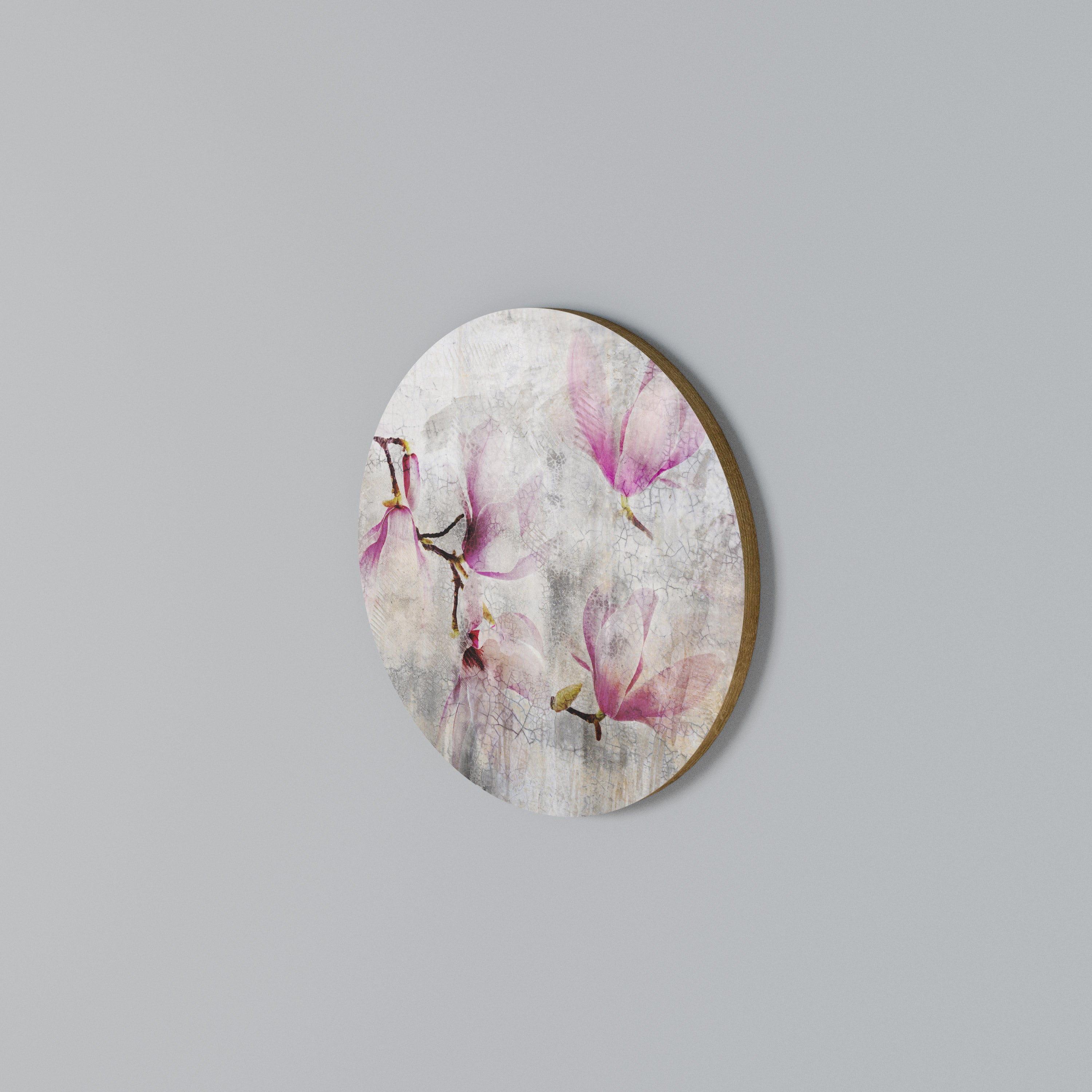 ASTONISHING MAGNOLIA Round Wall Art