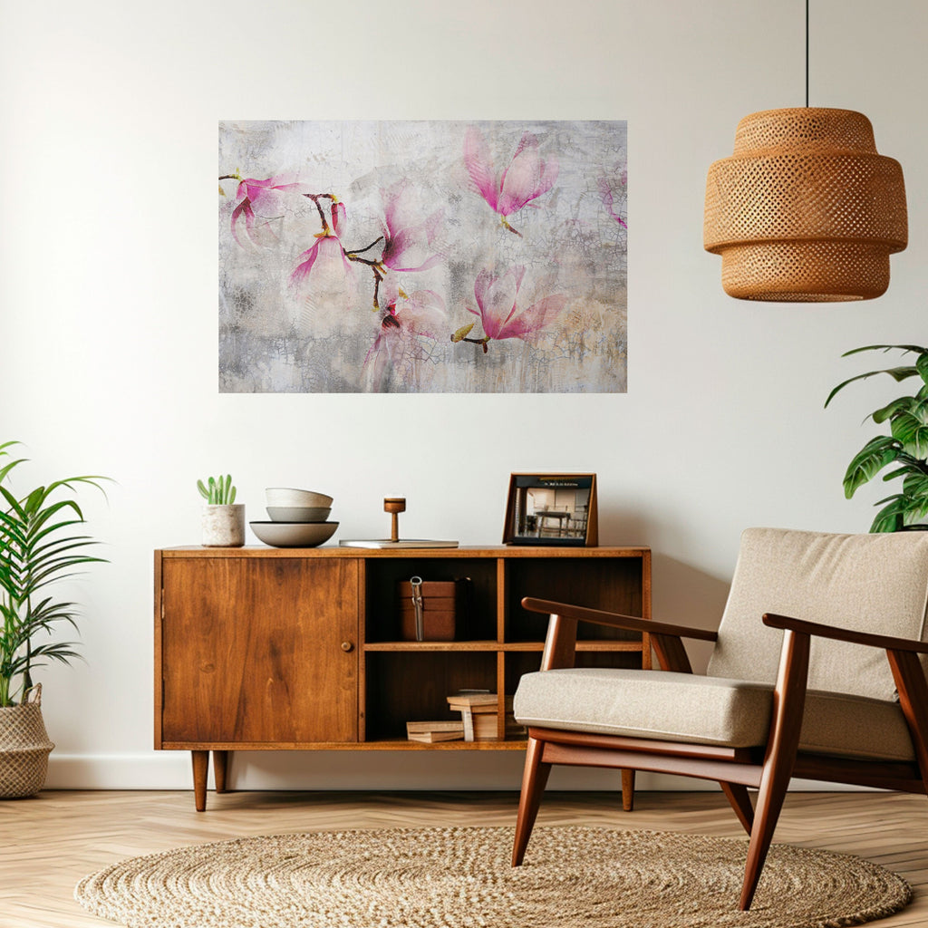 ΕΚΠΛΗΚΤΙΚΗ MAGNOLIA Οριζόντια αφίσα με ξεφλουδισμένο και κολλημένο σχέδιο