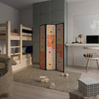 FINE CURRENTS 3-Panel Room Divider