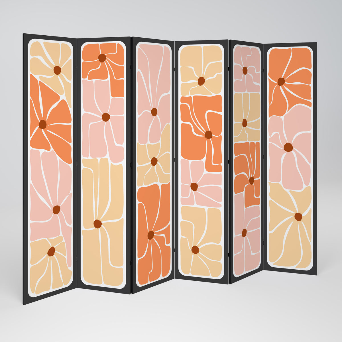 FINE CURRENTS 6-Panel Room Divider