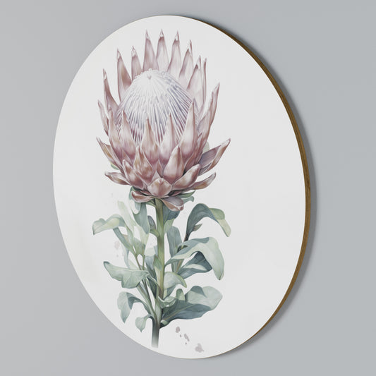 ROYAL PROTEA Στρογγυλός πίνακας ζωγραφικής
