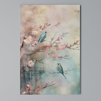 CHERRY BIRDSONG Κατακόρυφος Πίνακας σε Καμβά
