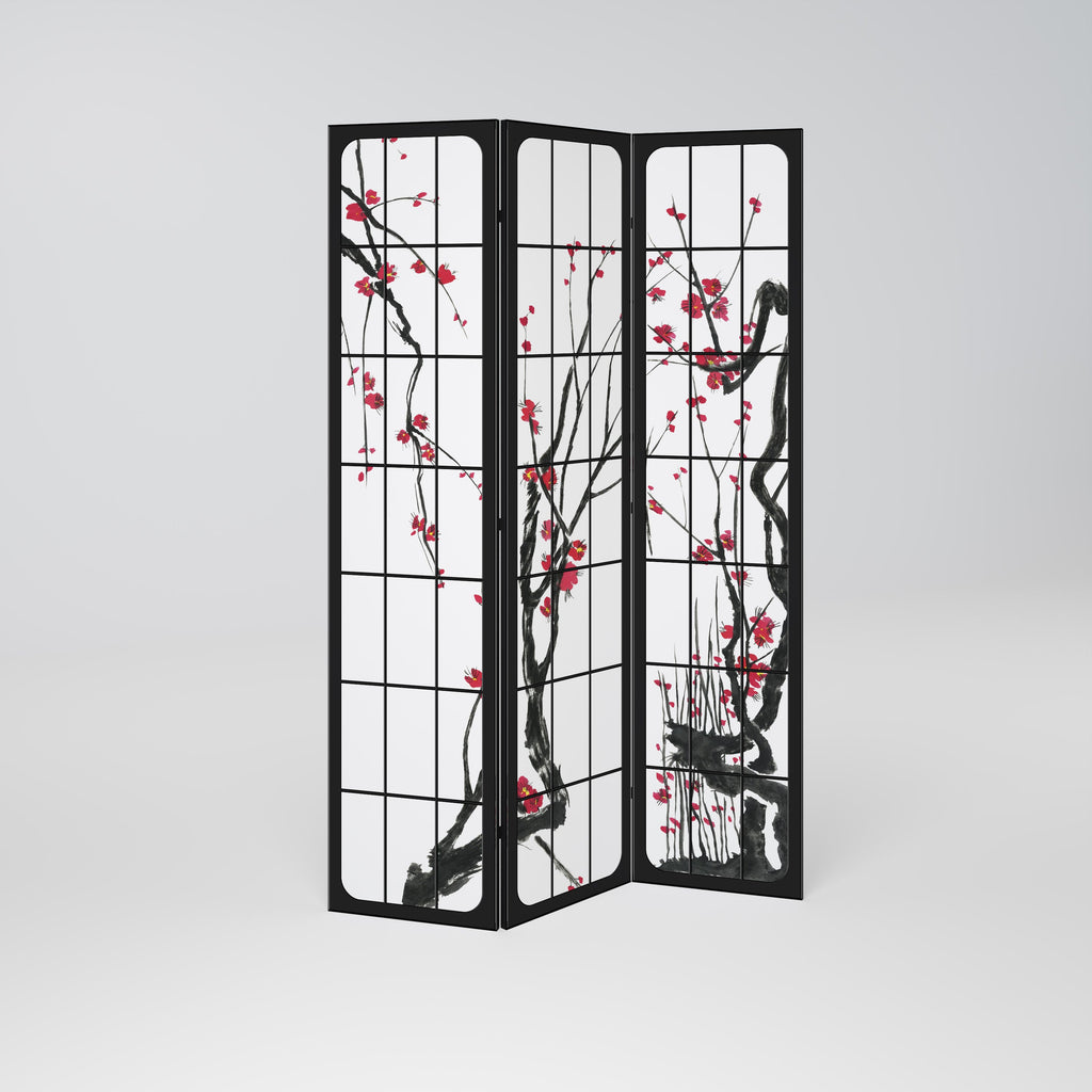 Διακοσμητικό διαχωριστικό δωματίου JAPANESE BLOSSOMS 3 πάνελ