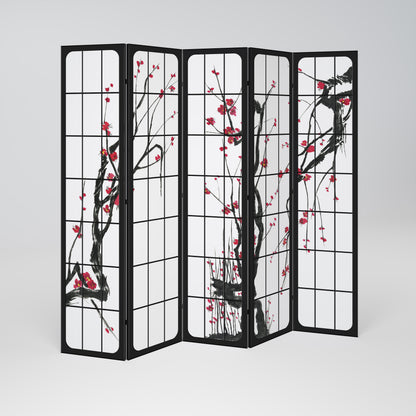 JAPANESE BLOSSOMS Παραβάν με 5 πάνελ