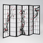 JAPANESE BLOSSOMS 6-Panel Room Divider