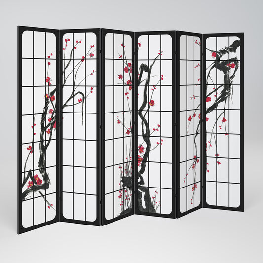 JAPANESE BLOSSOMS Παραβάν με 6 πάνελ