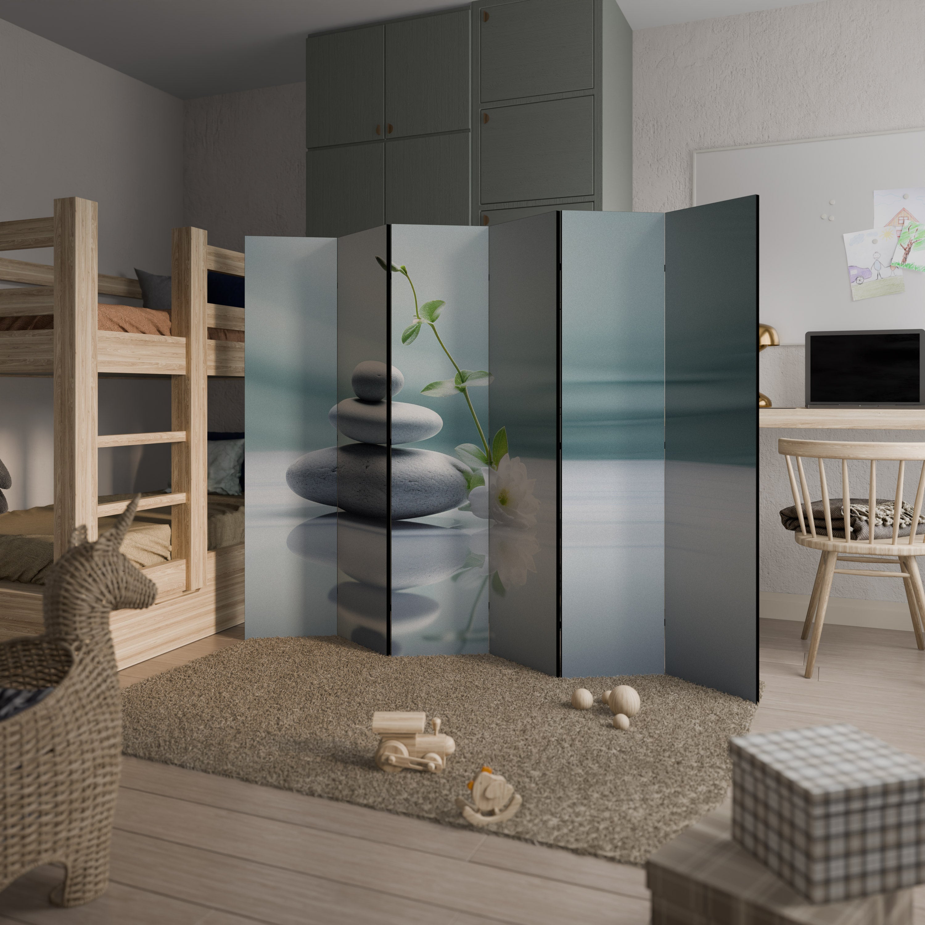 TRANQUIL STONE BALANCE Παραβάν με 6 πάνελ