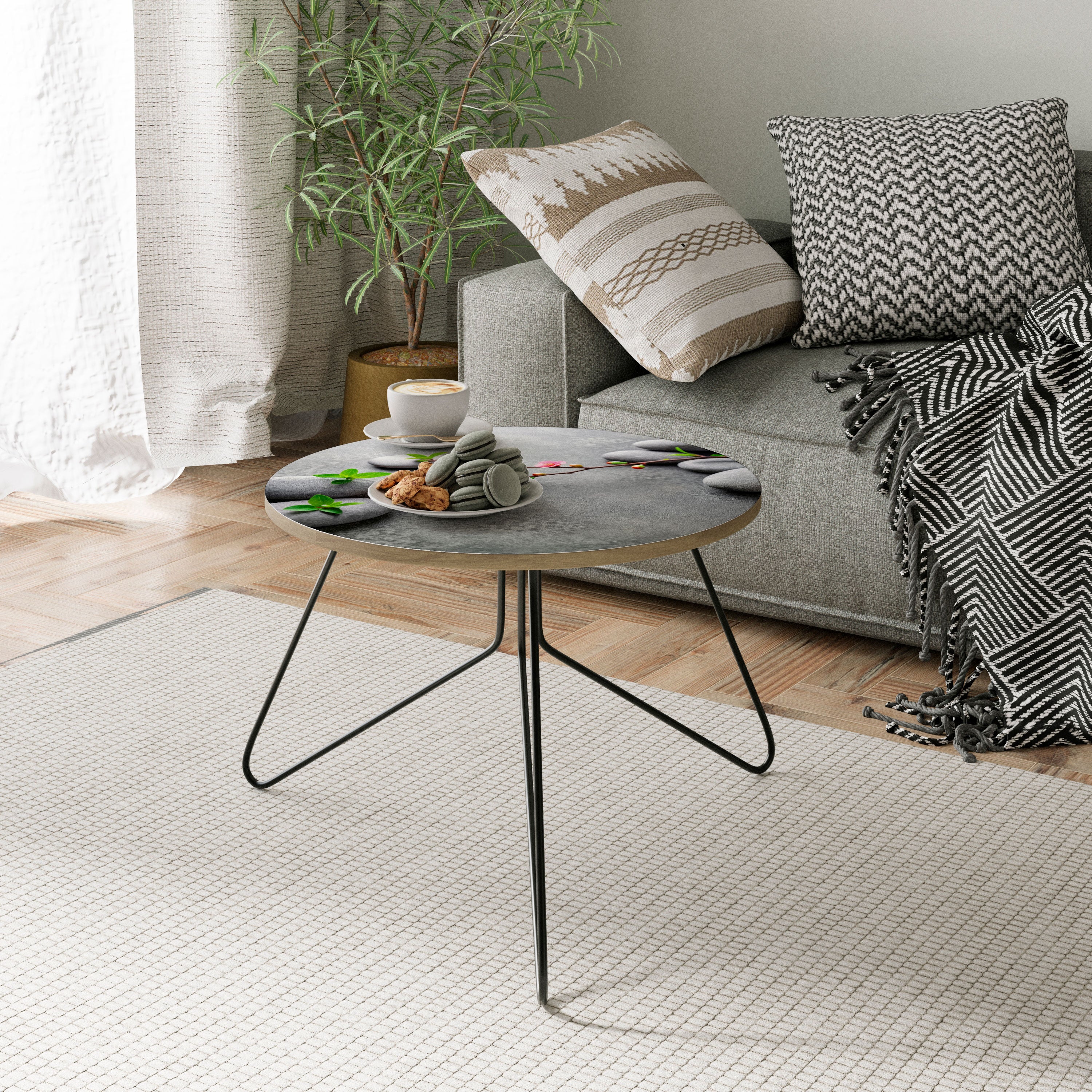 STONES AND BLOSSOMS Τραπεζάκι σαλονιού