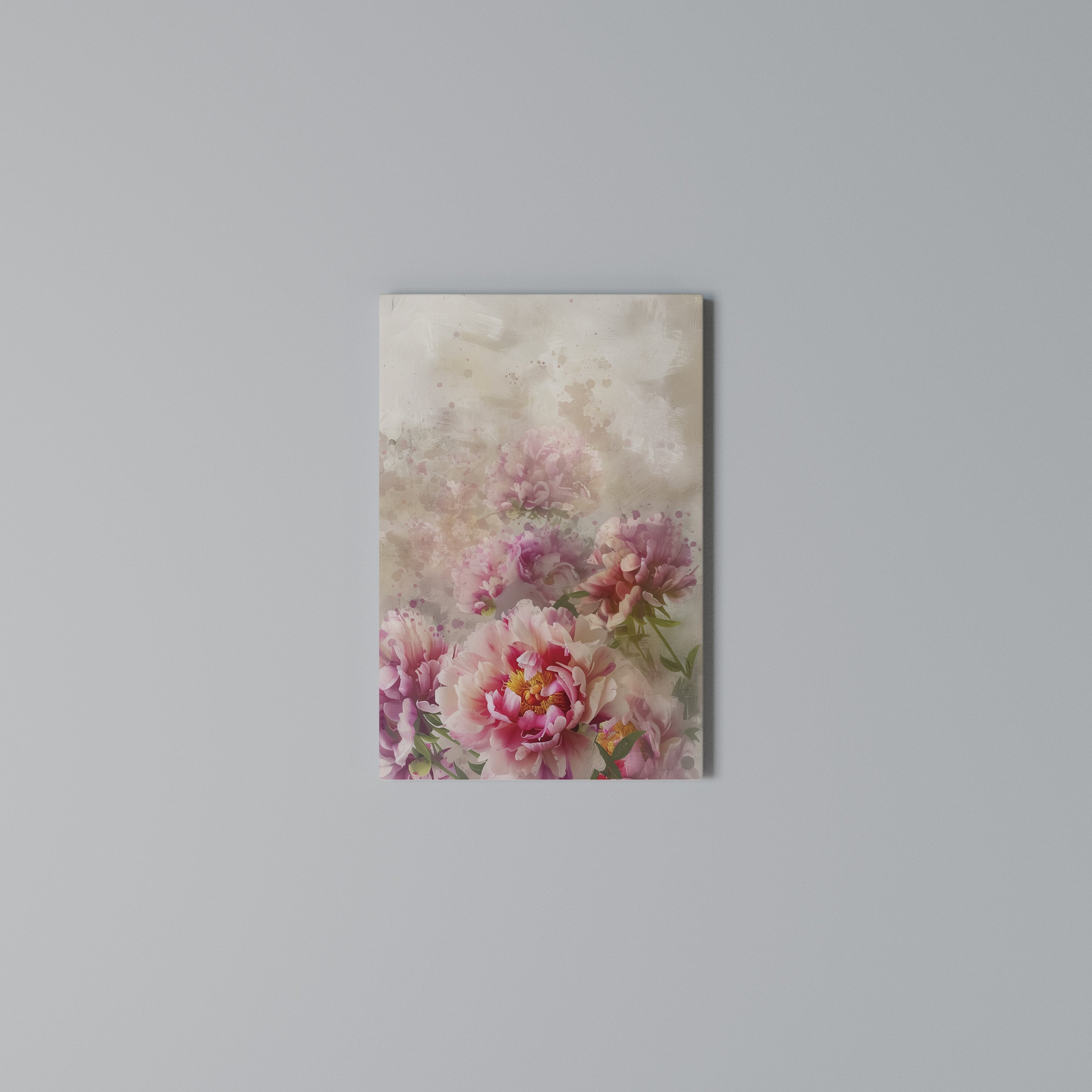 PEONY WHISPER Κατακόρυφος Πίνακας σε Καμβά