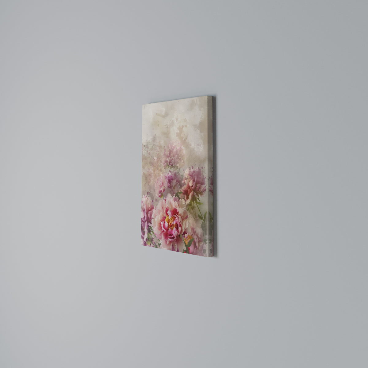 PEONY WHISPER Κατακόρυφος Πίνακας σε Καμβά