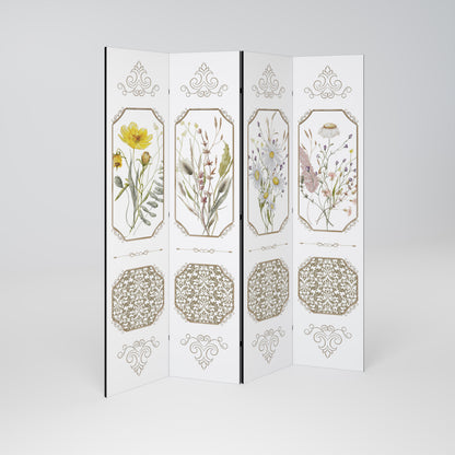 ELEGANT BOTANICAL TAPESTRY Παραβάν με 4 πάνελ