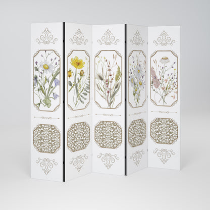 ELEGANT BOTANICAL TAPESTRY Παραβάν με 5 πάνελ