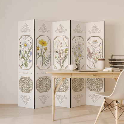 ELEGANT BOTANICAL TAPESTRY Παραβάν με 5 πάνελ