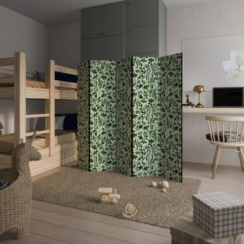 LEAFY LAYERS 5-Panel Room Divider