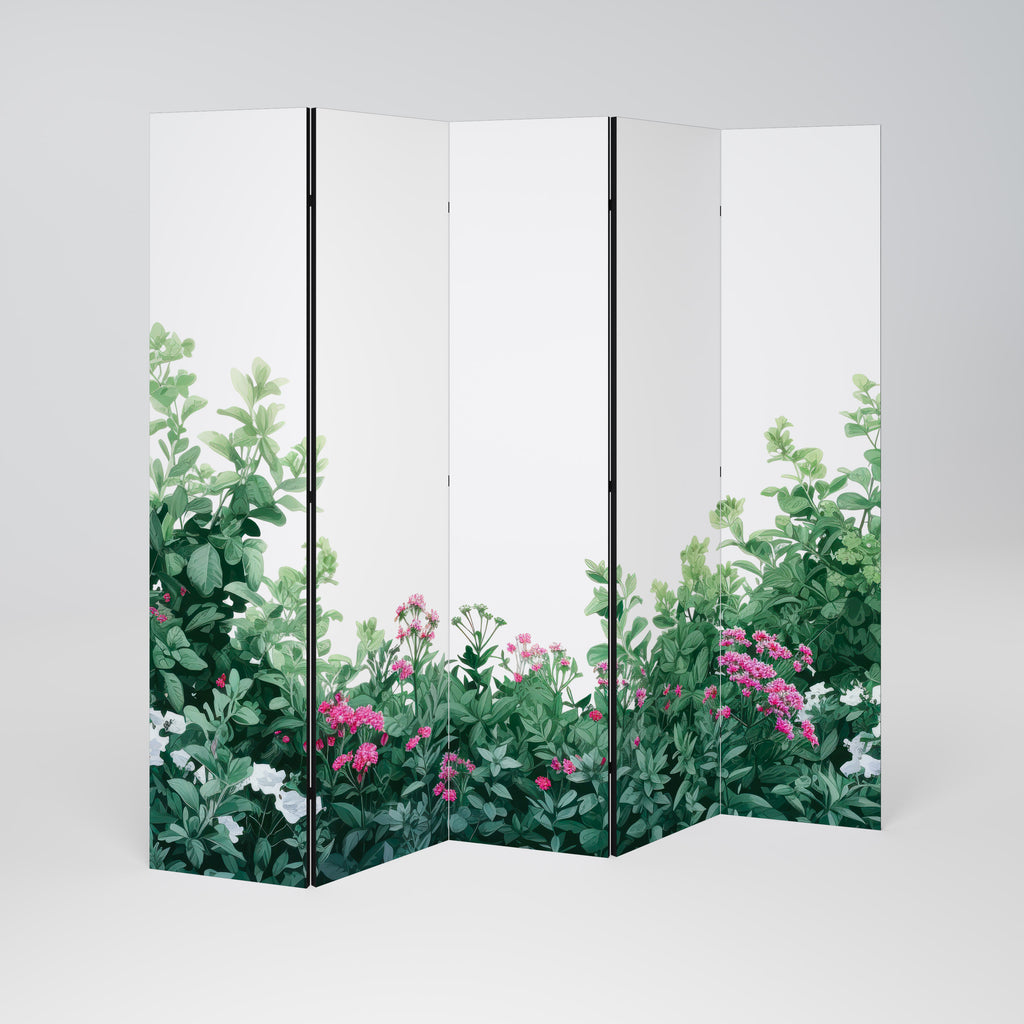FLORAL SERENITY BARRIER Παραβάν με 5 πάνελ