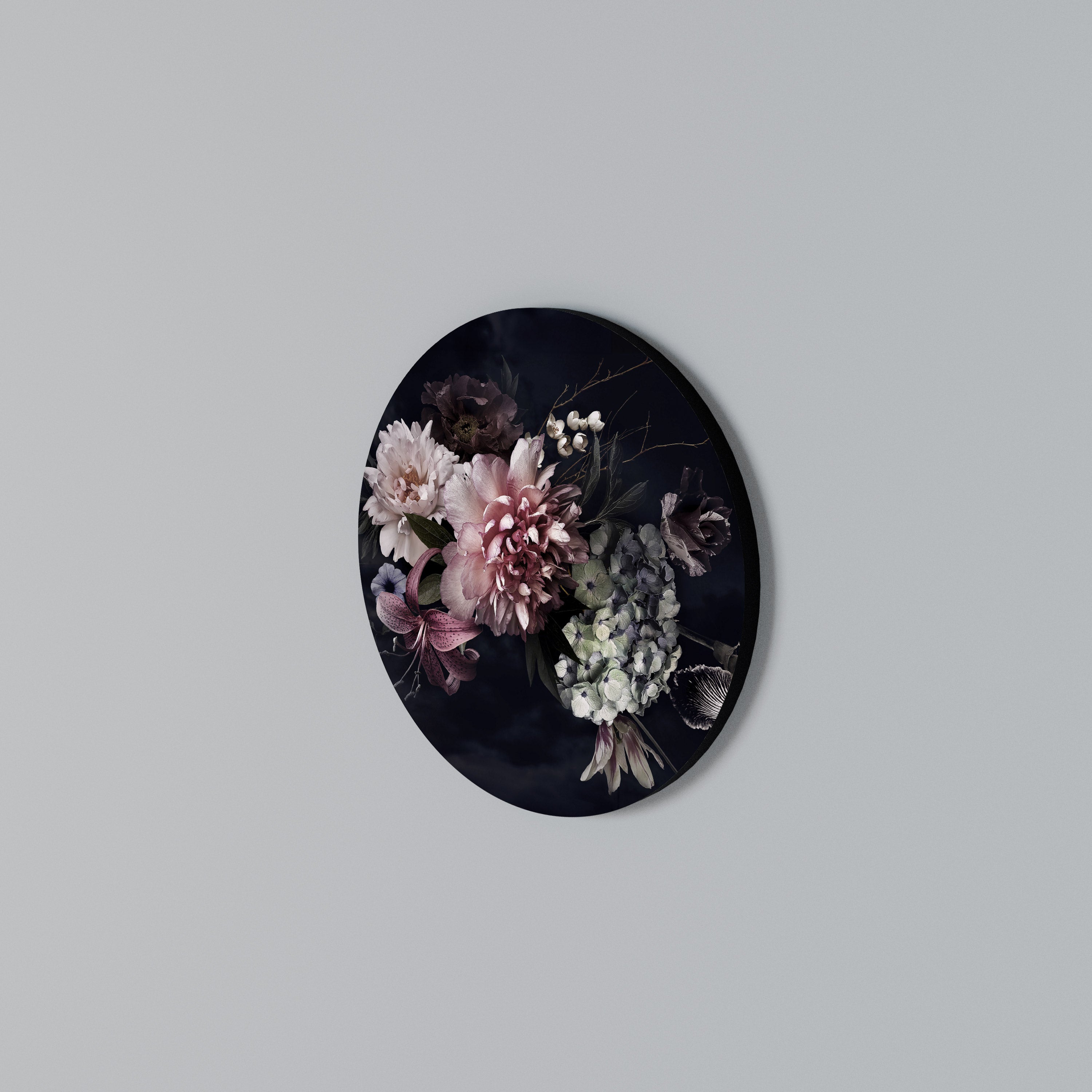 PURE BLOSSOM Round Wall Art