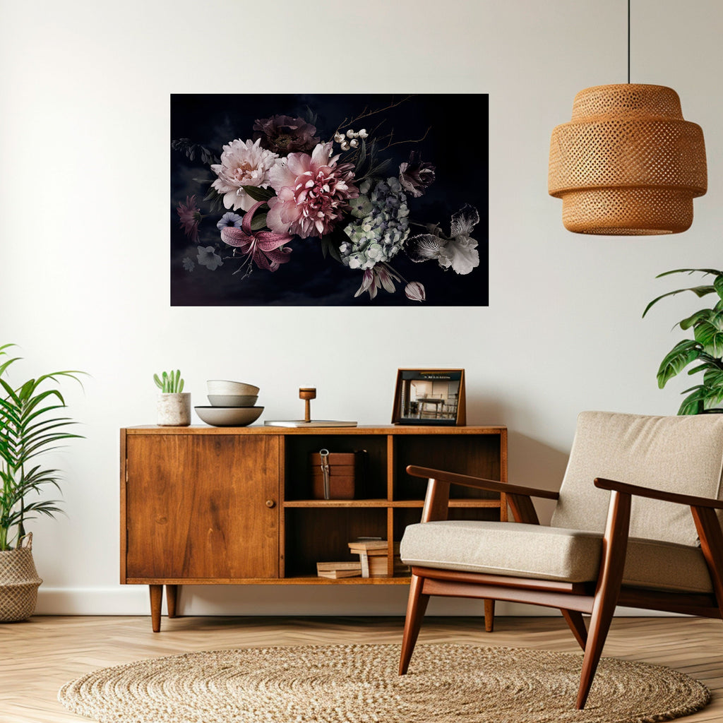 PURE BLOSSOM Οριζόντια Αφίσα με Ξεφλούδισμα και Στικ