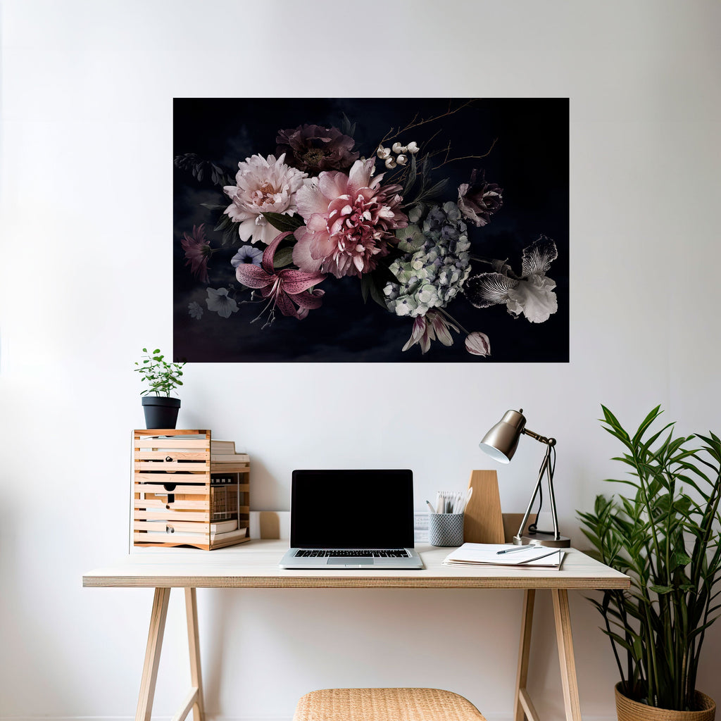 PURE BLOSSOM Οριζόντια Αφίσα με Ξεφλούδισμα και Στικ