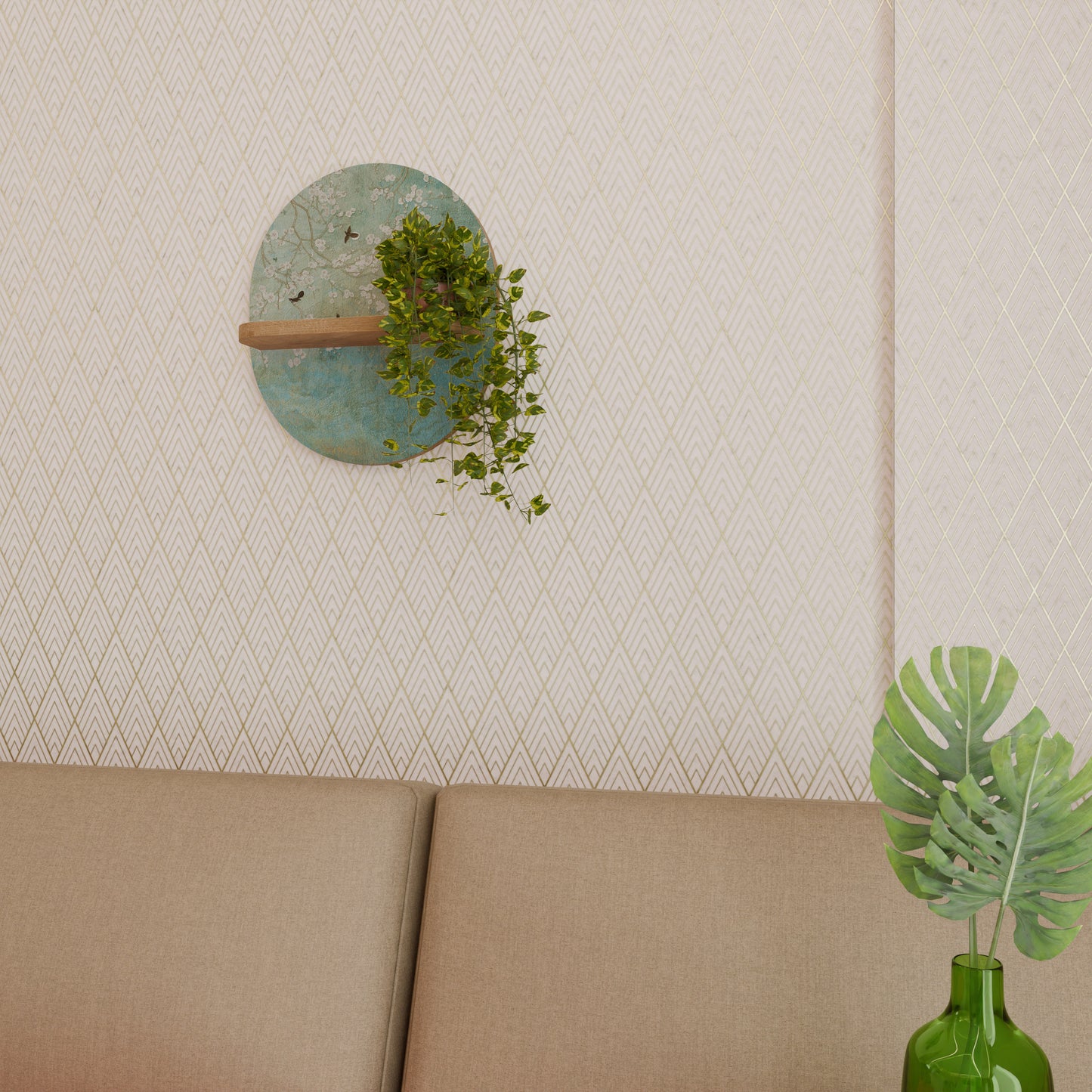 BLOOMING CHARM Διακοσμητικό Ράφι Art Shelf