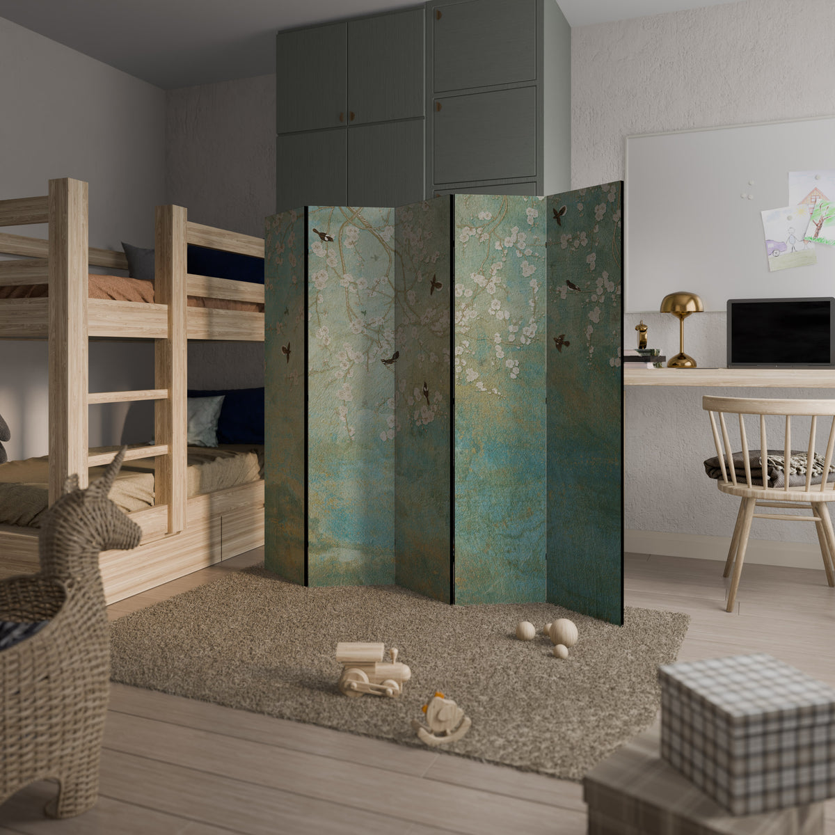 BLOOMING CHARM Παραβάν με 5 πάνελ