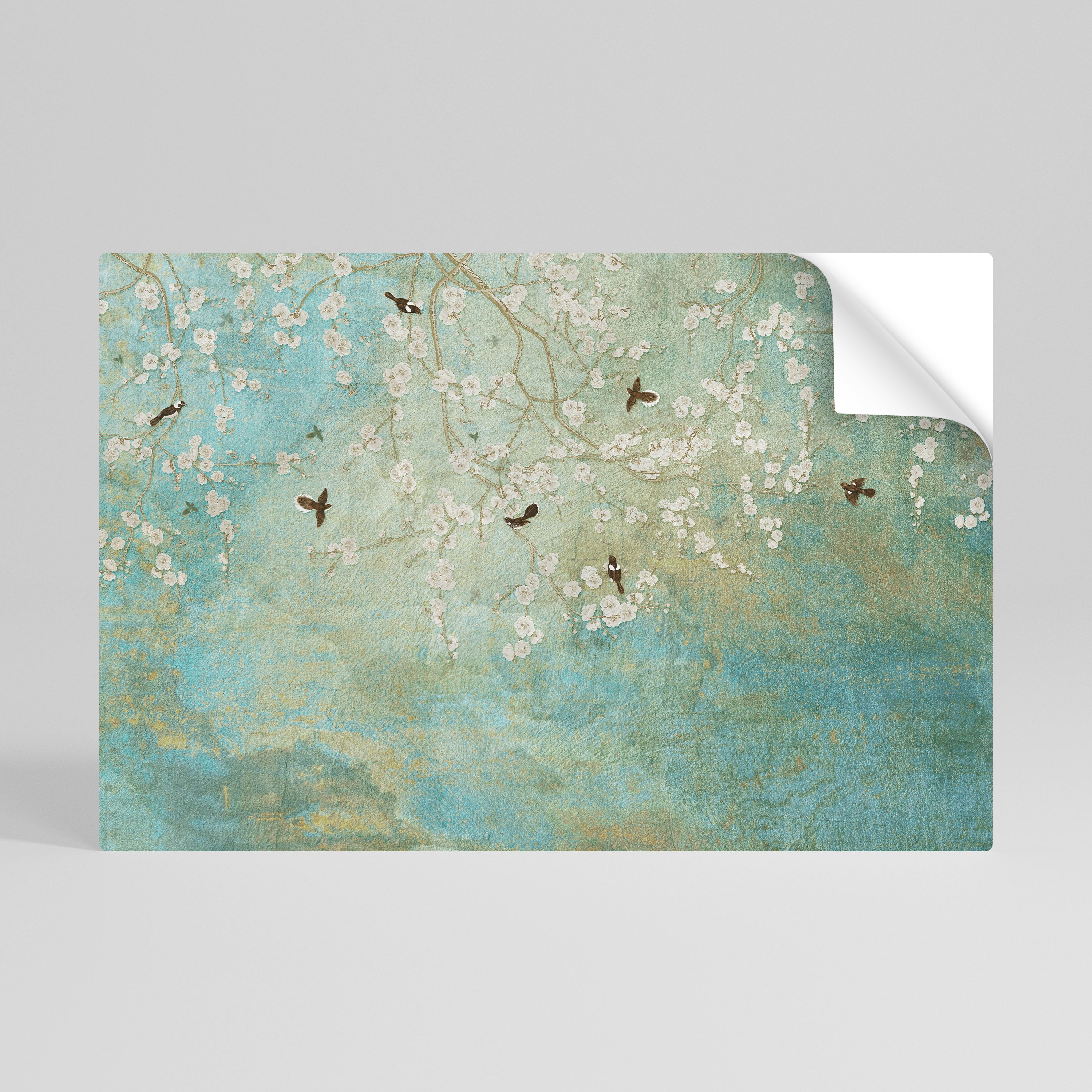 BLOOMING CHARM Αυτοκόλλητη Αφίσα οριζόντια