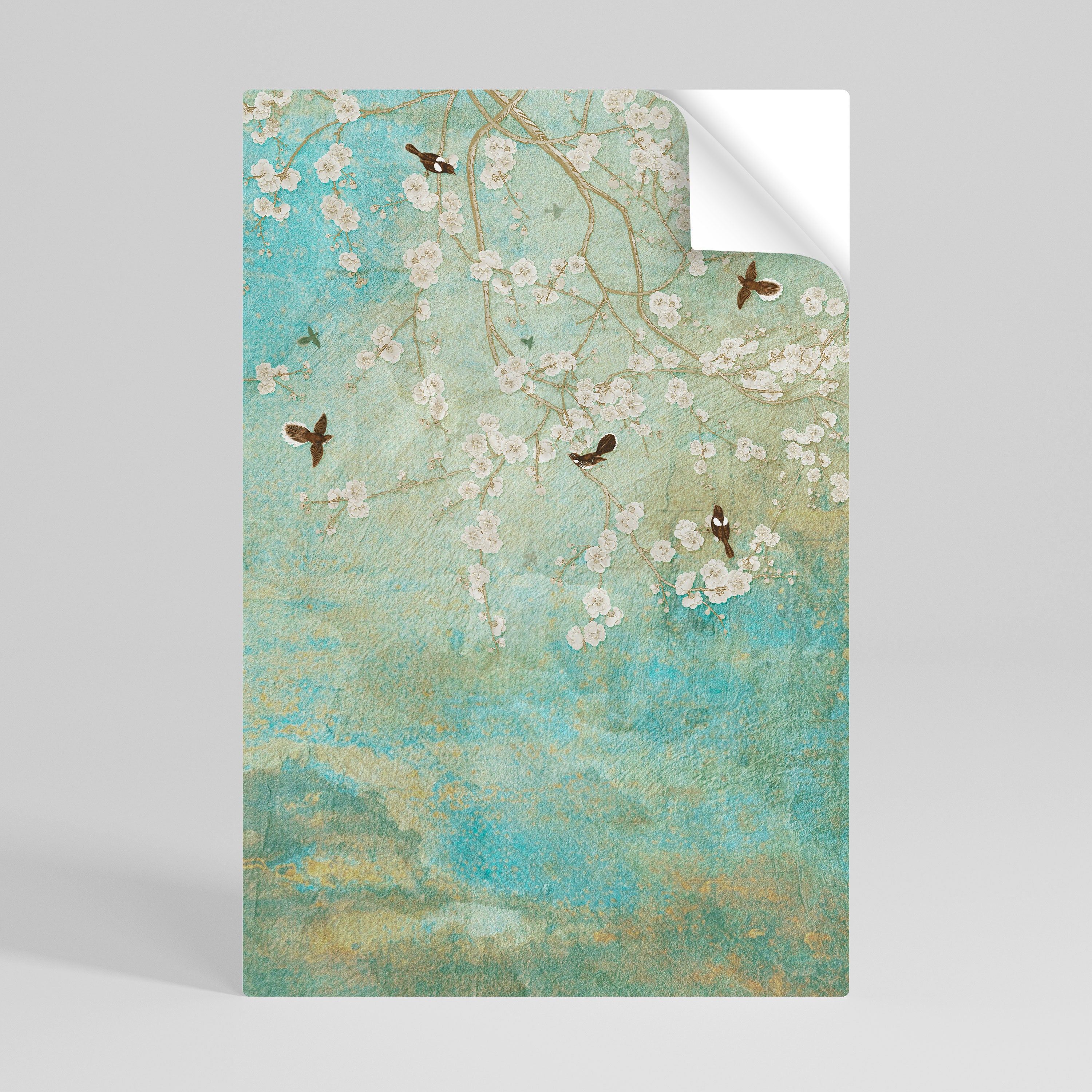 BLOOMING CHARM Peel and Stick Vertical Poster