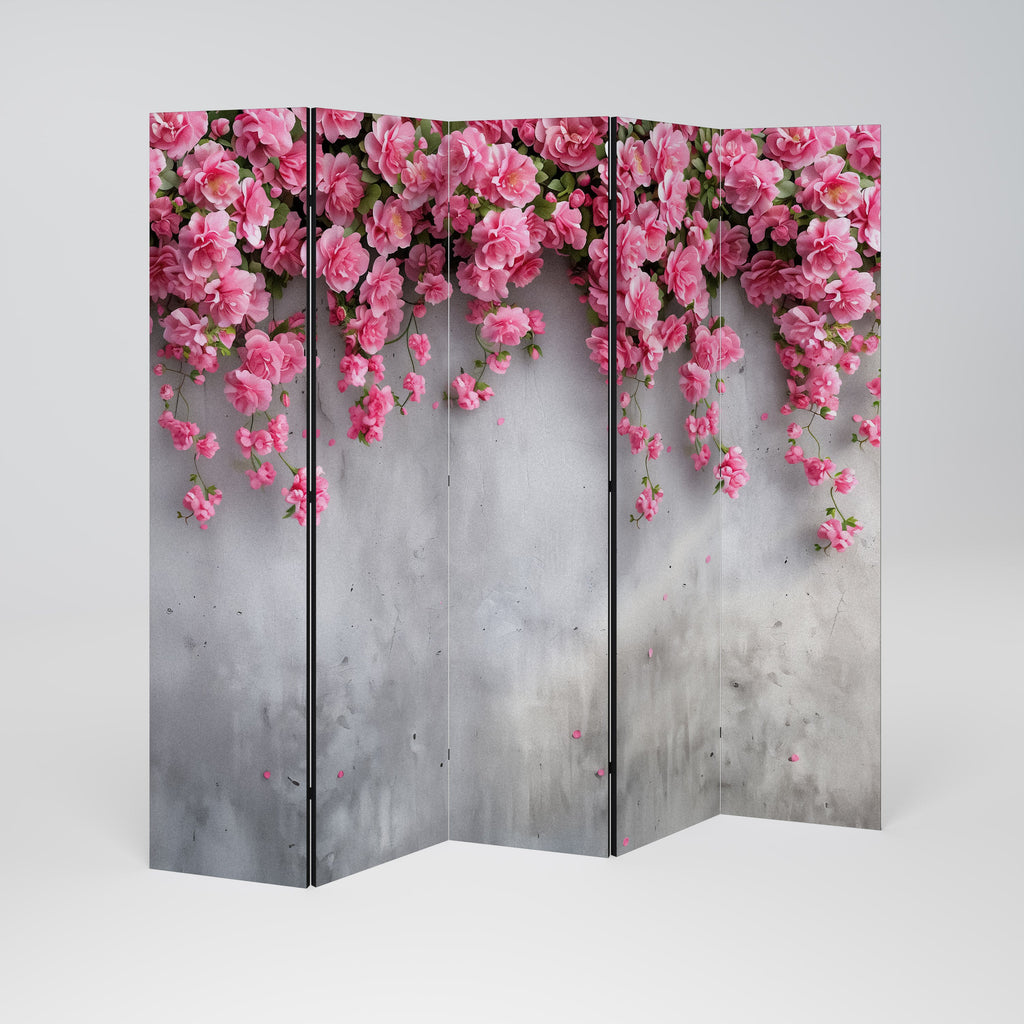 Διακοσμητικό διαχωριστικό δωματίου SERENE FLOWER FOLD 5 πάνελ