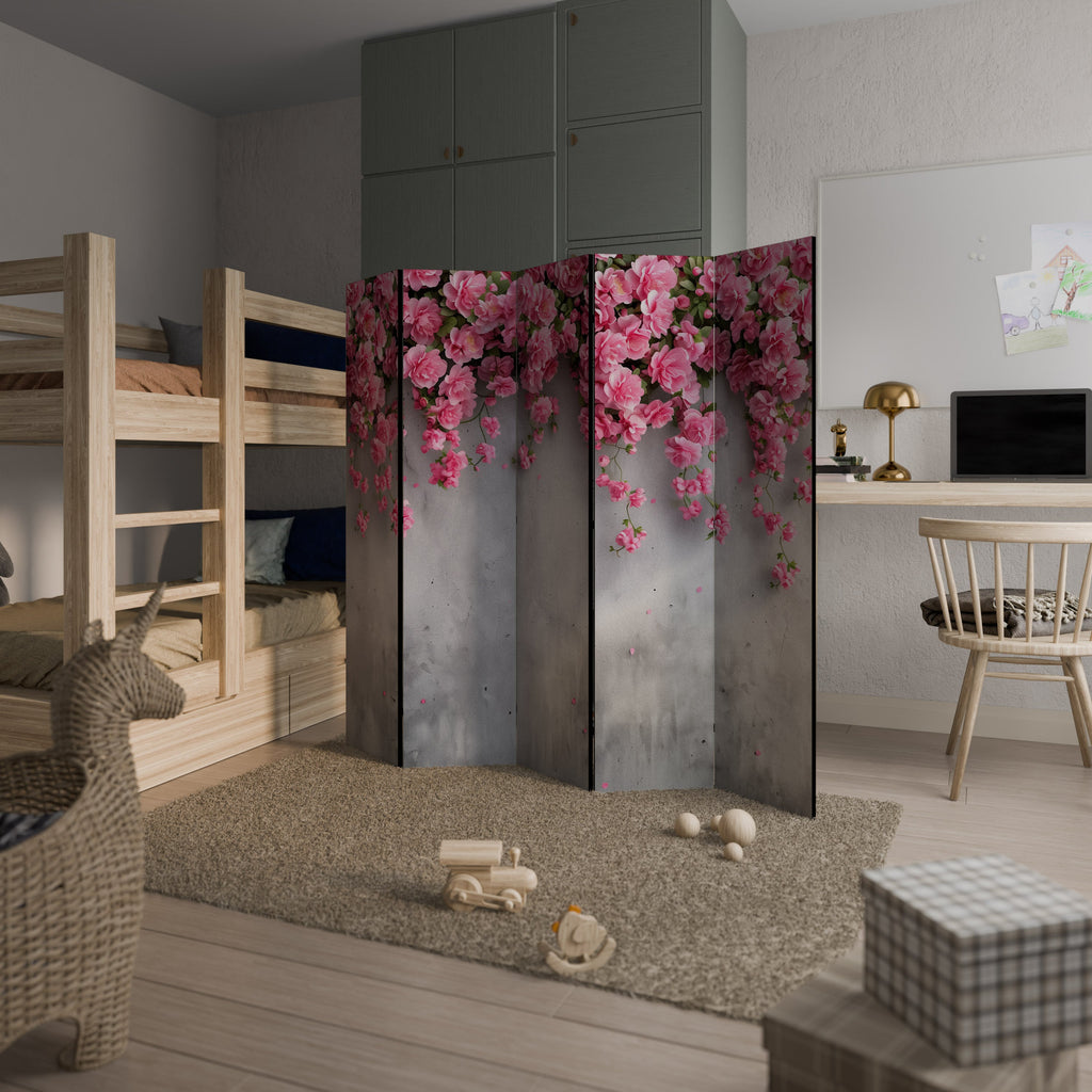 Διακοσμητικό διαχωριστικό δωματίου SERENE FLOWER FOLD 5 πάνελ