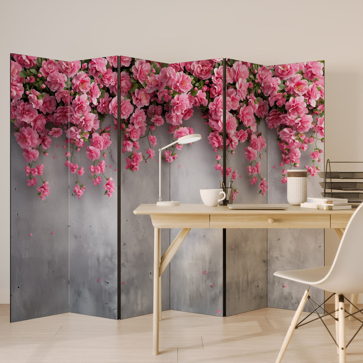 SERENE FLOWER FOLD Παραβάν με 6 πάνελ