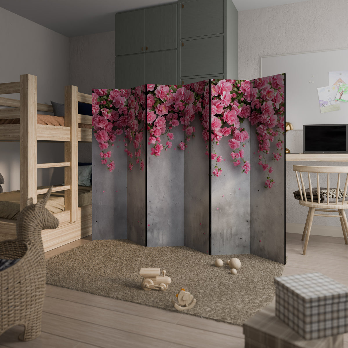 SERENE FLOWER FOLD Παραβάν με 6 πάνελ