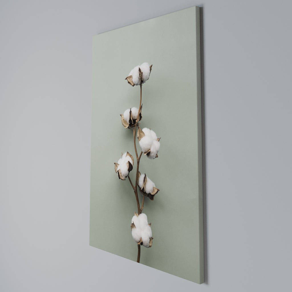 COTTON DREAMS UNFOLDED Vertical Canvas Print
