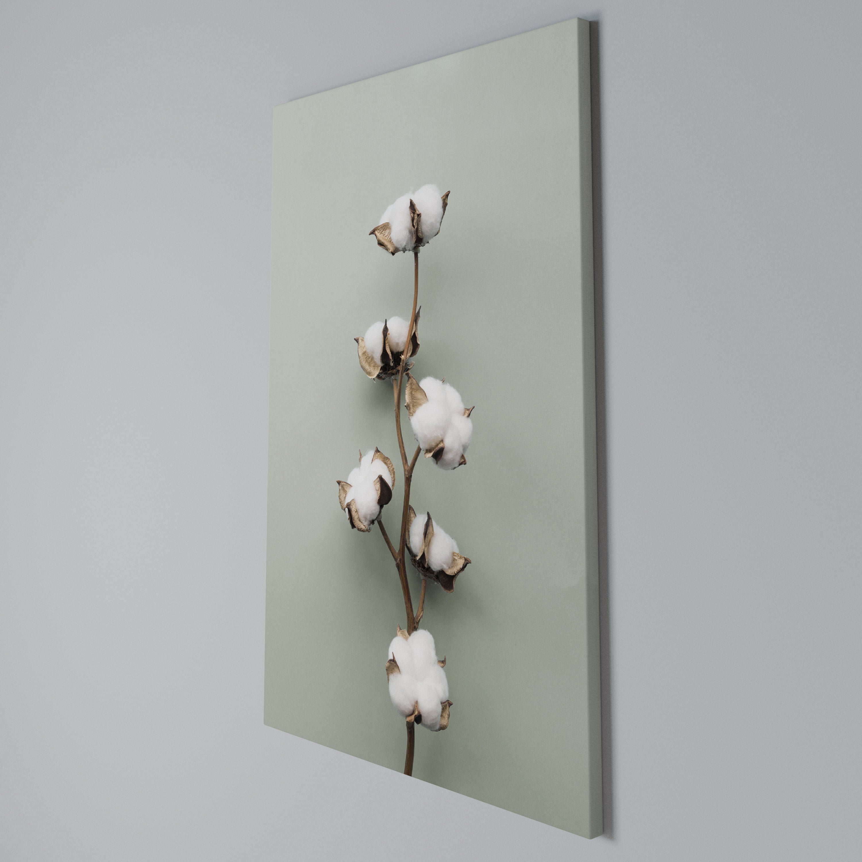 COTTON DREAMS UNFOLDED Vertical Canvas Print