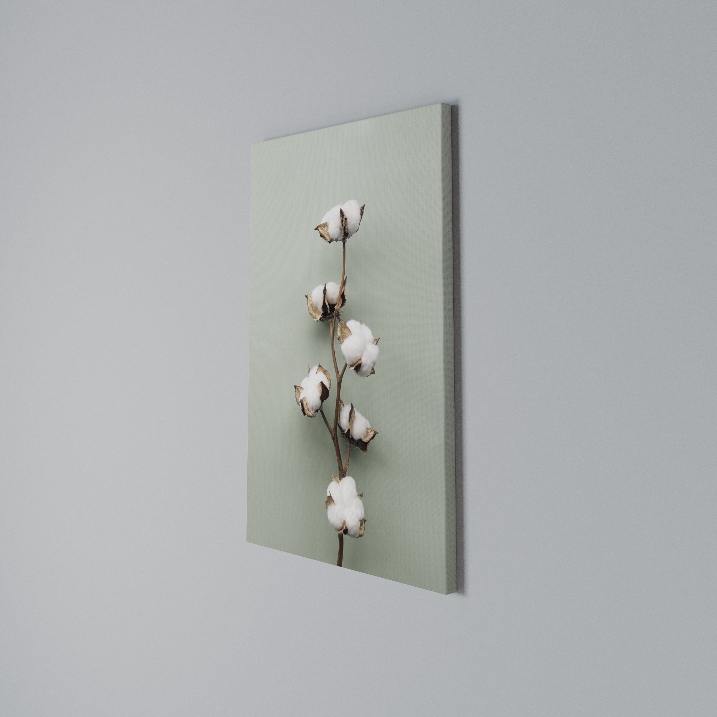 COTTON DREAMS UNFOLDED Vertical Canvas Print