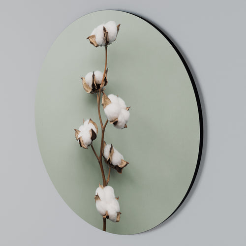 COTTON DREAMS UNFOLDED Round Wall Art