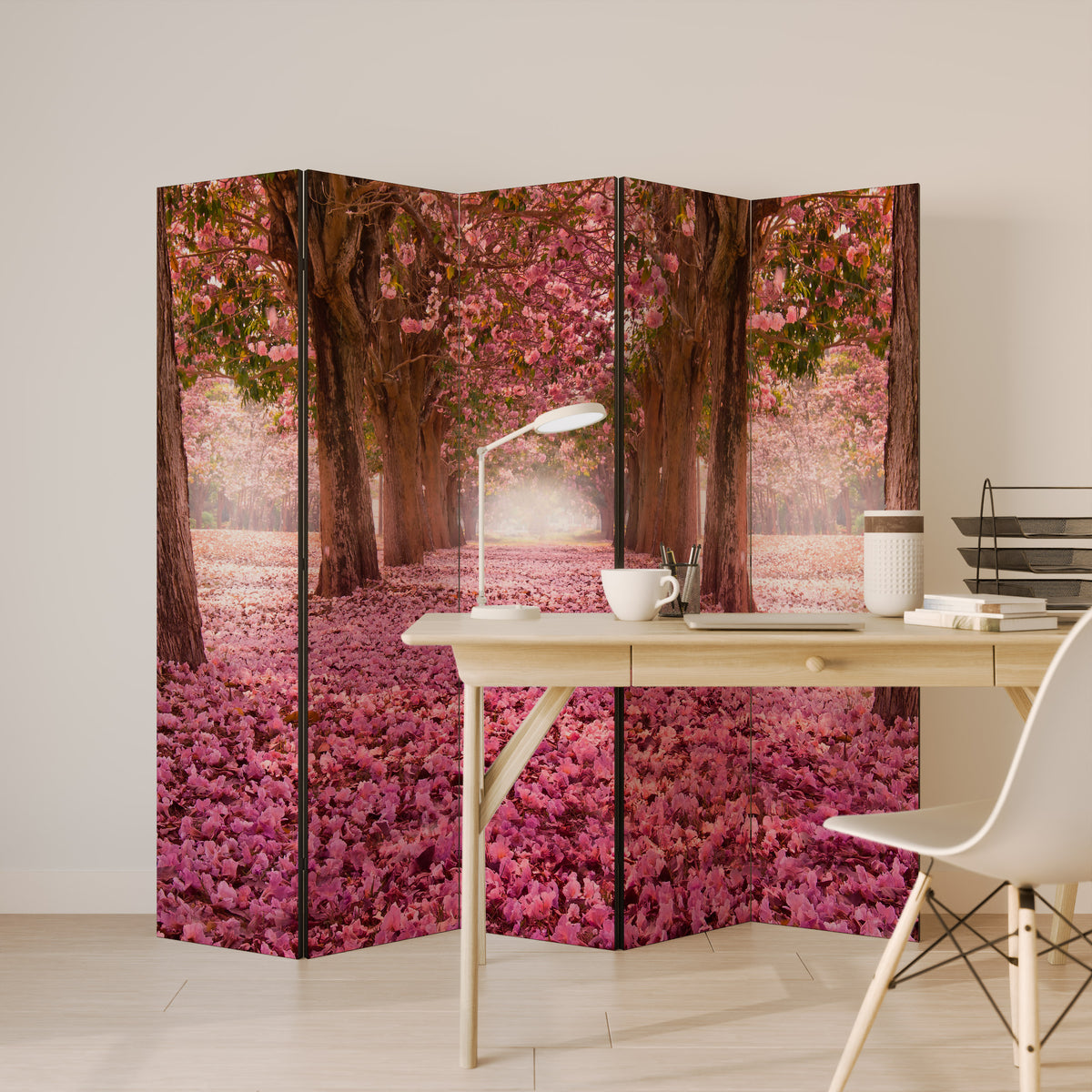 BLOSSOMING PATHWAYS Παραβάν με 5 πάνελ