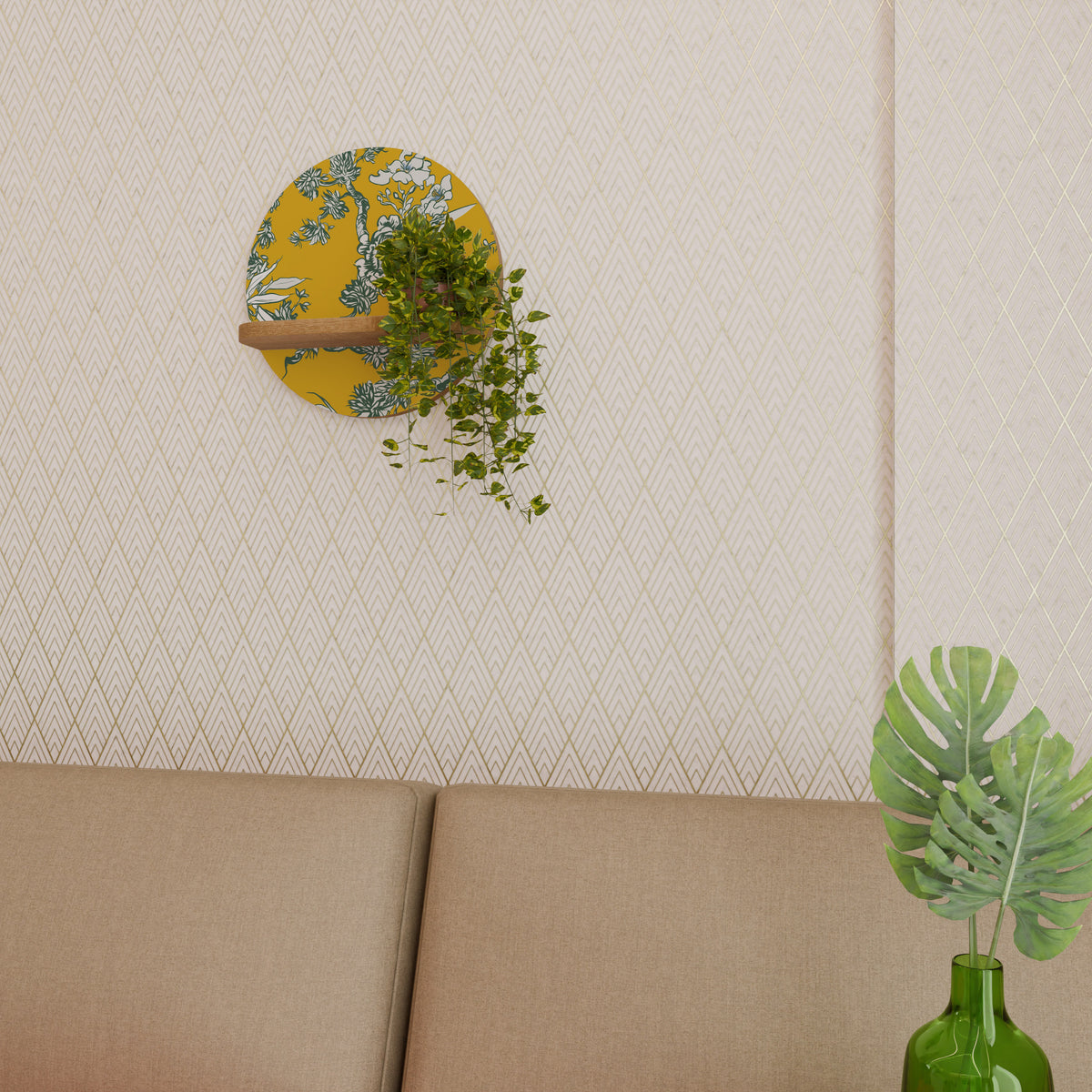 YELLOW CHINOISERIE Διακοσμητικό Ράφι Art Shelf