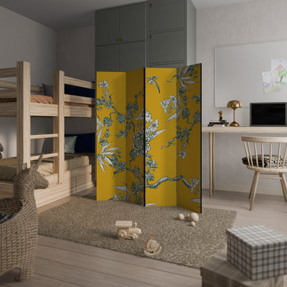 YELLOW CHINOISERIE Παραβάν με 4 πάνελ
