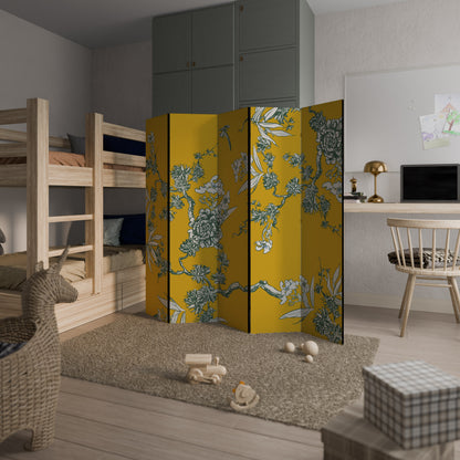 YELLOW CHINOISERIE Παραβάν με 5 πάνελ