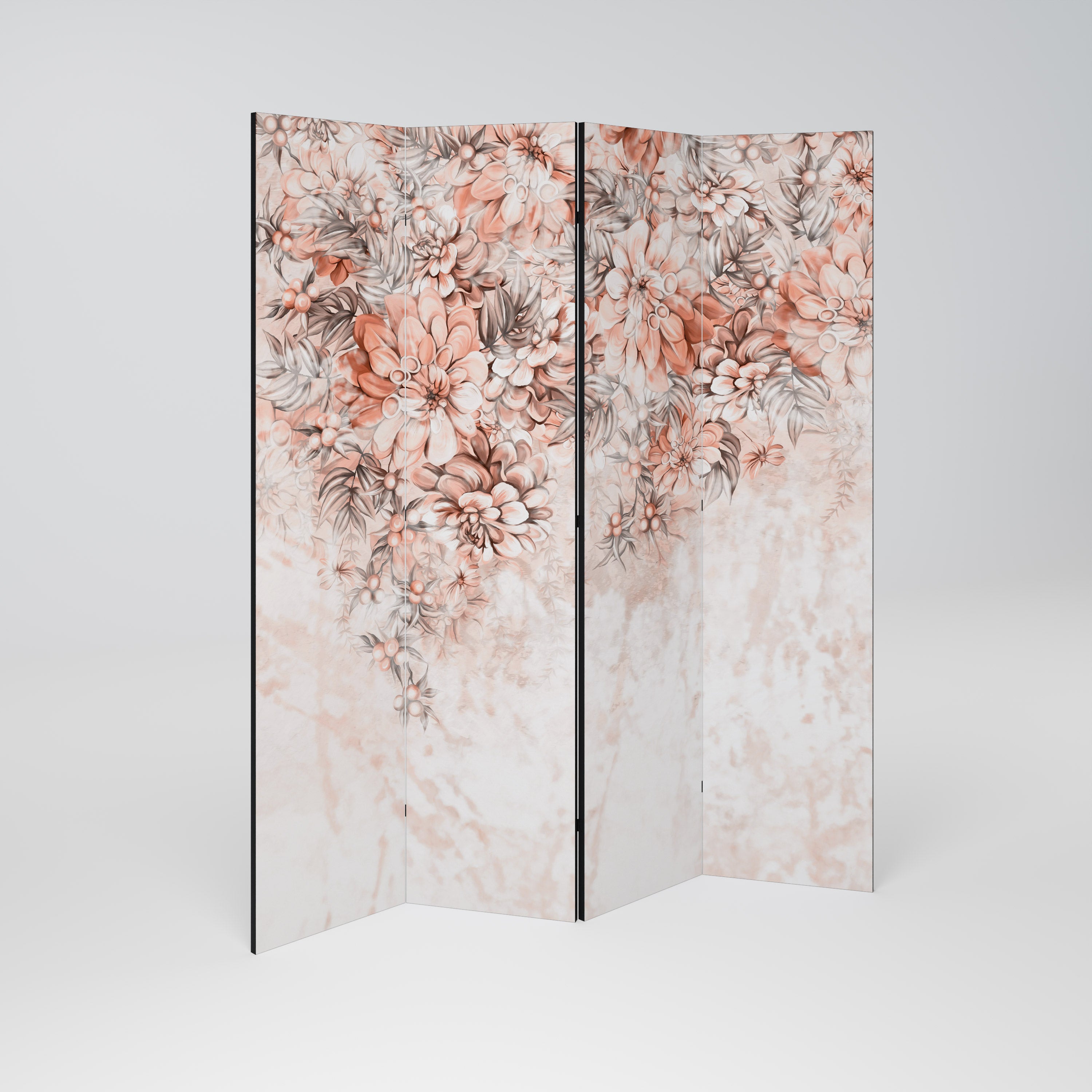 MARBLE GARDEN FANTASY Παραβάν με 4 πάνελ