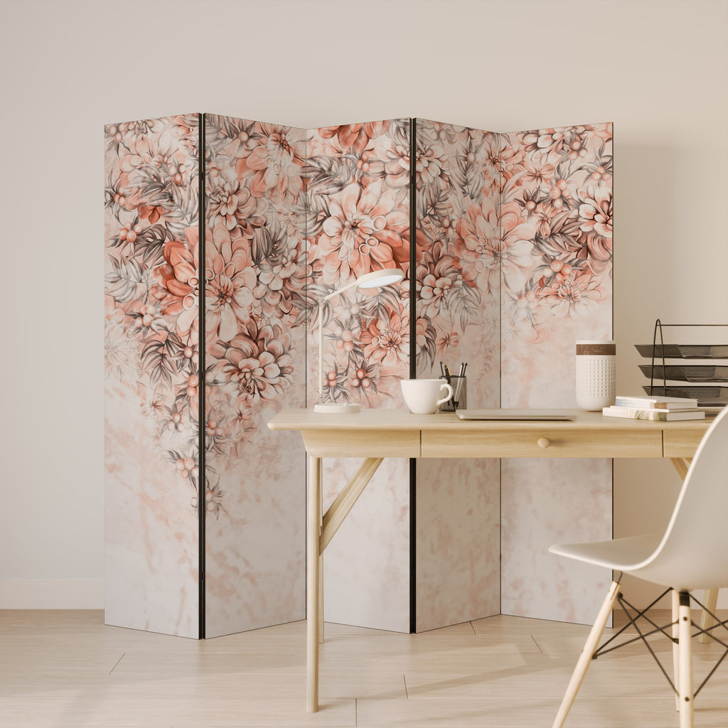 MARBLE GARDEN FANTASY 5-Panel Room Divider