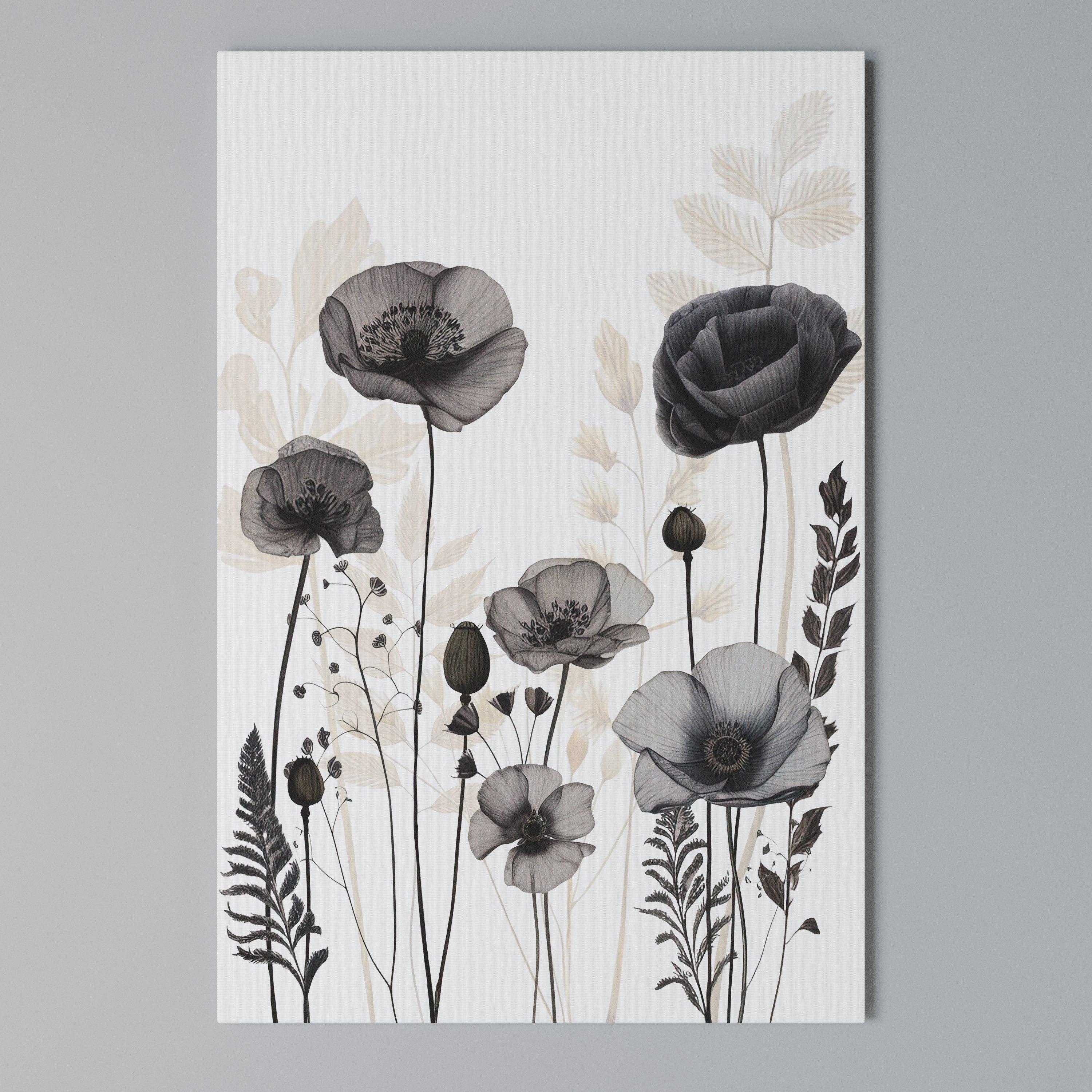POPPY ALLURE Κατακόρυφος Πίνακας σε Καμβά