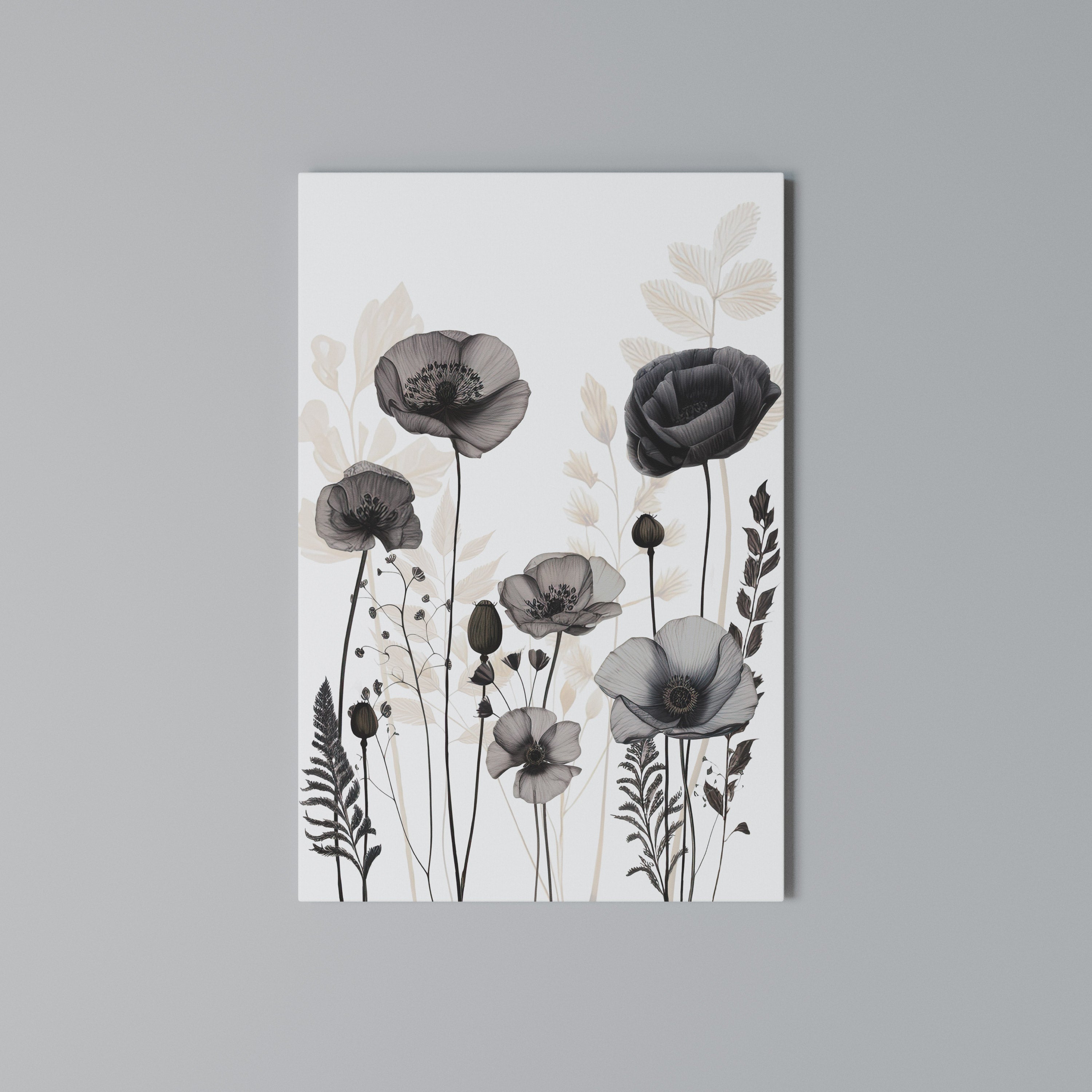 POPPY ALLURE Κατακόρυφος Πίνακας σε Καμβά